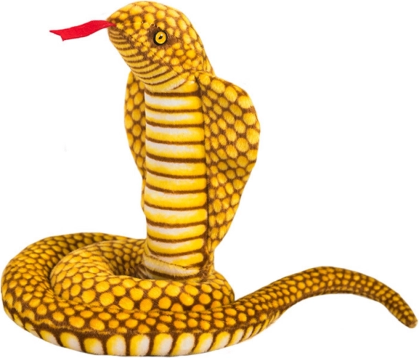 Pluszowy wąż King Cobra Yellow 100 cm maskotka