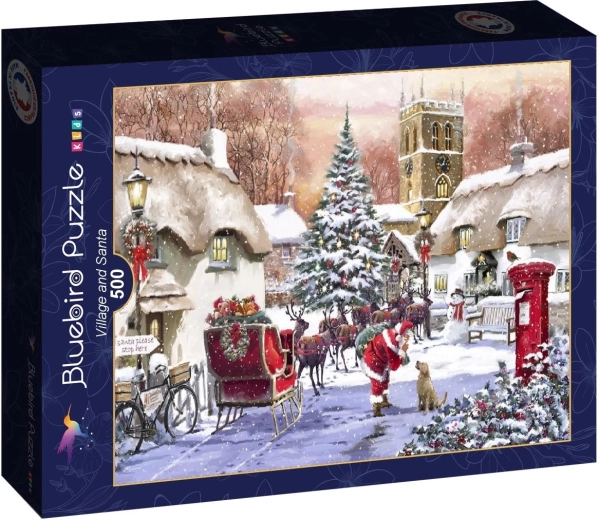 Puzzle Bluebird Santa na wsi 500 elementów