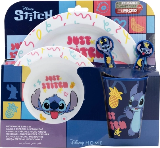 Dziecięcy zestaw obiadowy 5w1 STITCH