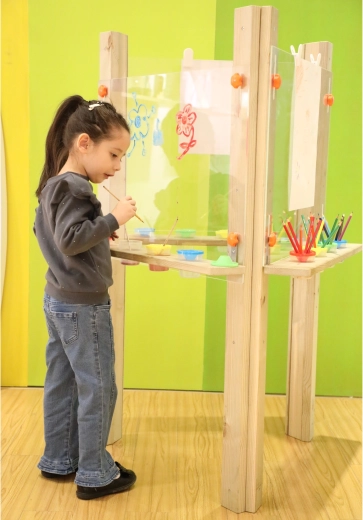 Trzy stanowiska pracy do wspólnego tworzenia