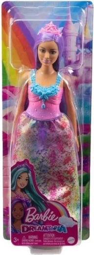 Lalka Barbie Dreamtopia fioletowe włosy