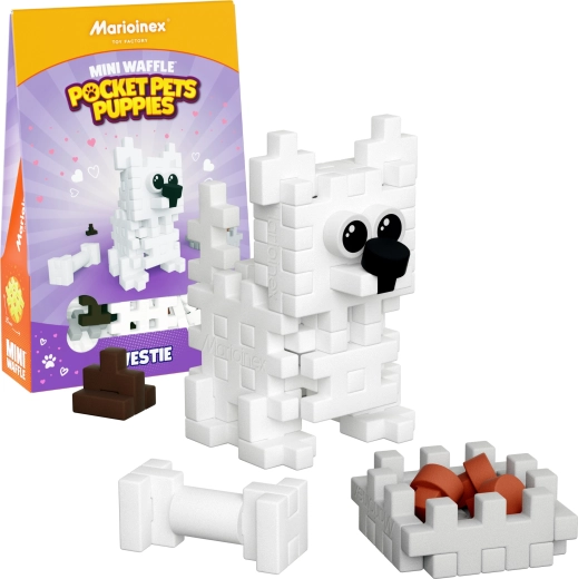 Klocki Mini Waffle Pocket Pets szczenięta Westie – WEST HIGHLAND TERRIER