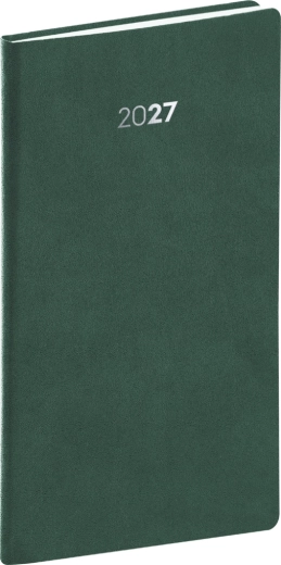 Notique kieszonkowy kalendarz Balakon 2027 zielony 9 × 15,5 cm