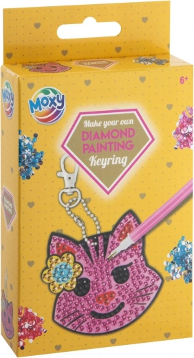 Grafix malowanie diamentowe – brelok kot
