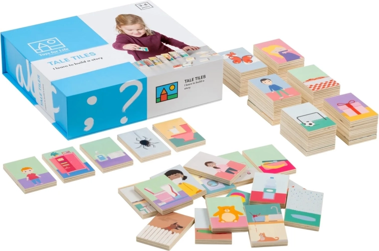 Toys for Life układana historia z drewnianych klocków
