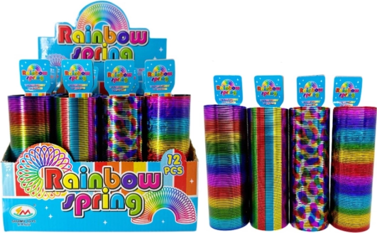 Duża plastikowa tęczowa sprężyna Rainbow Spring