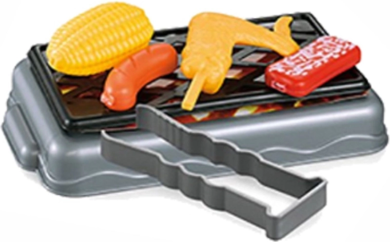 Grillowanie i serwowanie z akcesoriami i produktami spożywczymi