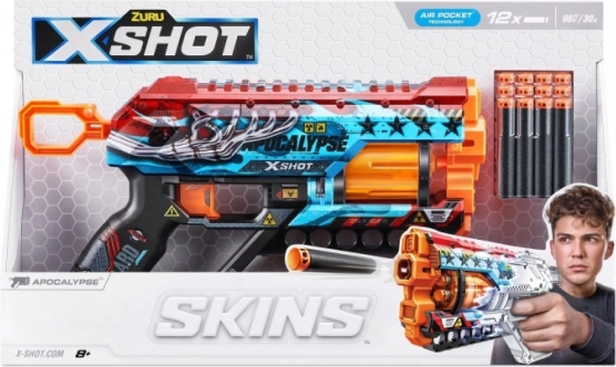 Pian­kowy blaster X-Shot Skins Griefer Apocalypse, 12 strzałek