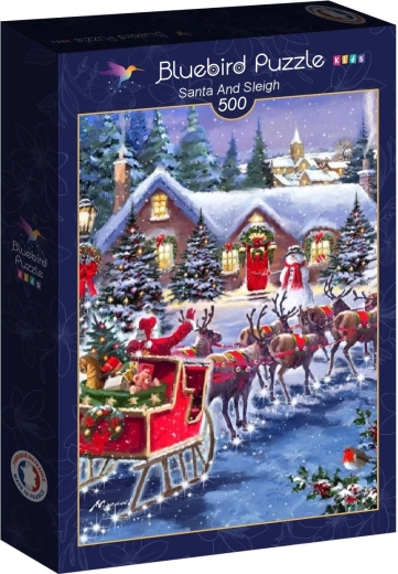 Puzzle Bluebird Sanie Świętego Mikołaja 500 elementów