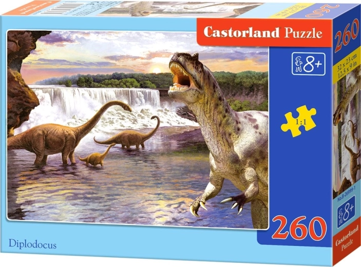 Puzzle dla dzieci Diplodocus, 260 elementów