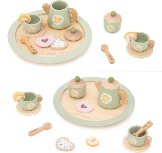 Realistyczny zestaw do herbaty do wspólnej zabawy
