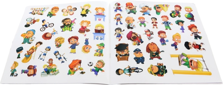 Bogaty zestaw naklejek do kreatywnego ozdabiania