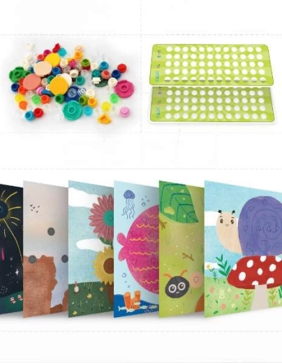 Twórz obrazki wypełniając otwory klockami