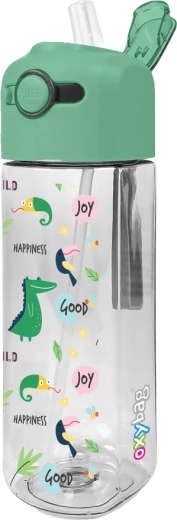 Butelka dziecięca OXY SMiLE 450 ml Dino ze słomką