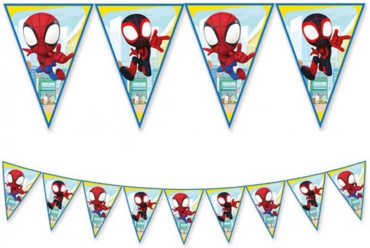 Girlanda z chorągiewkami Spidey 2,3 m