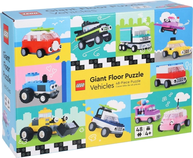 Chronicle Books ogromne puzzle podłogowe LEGO: Środki transportu, 48 elementów