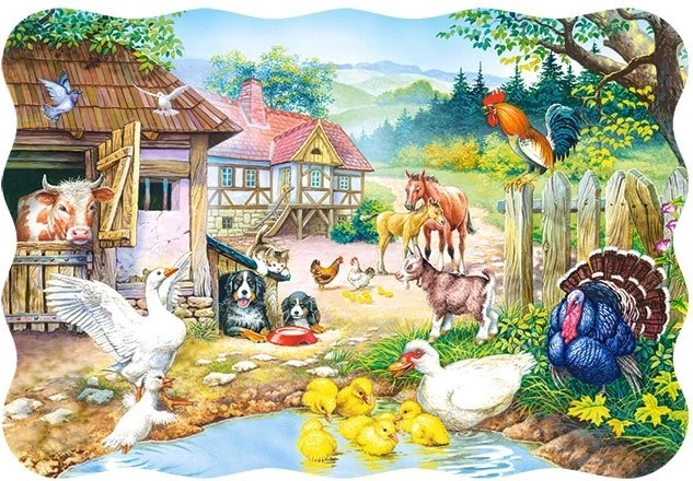 Dziecięce puzzle Farma 30 elementów