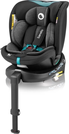 Lionelo Navy i-Size obrotowy fotelik samochodowy 40–150 cm black turquoise