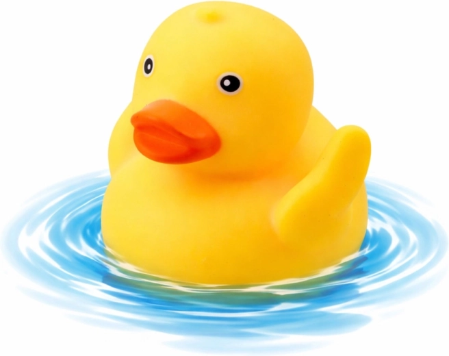 Pływająca kaczuszka dla radości z kąpieli