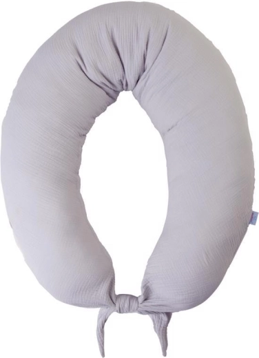 Babymatex Muślinowa poduszka do karmienia Moon jasnoszara 260 cm