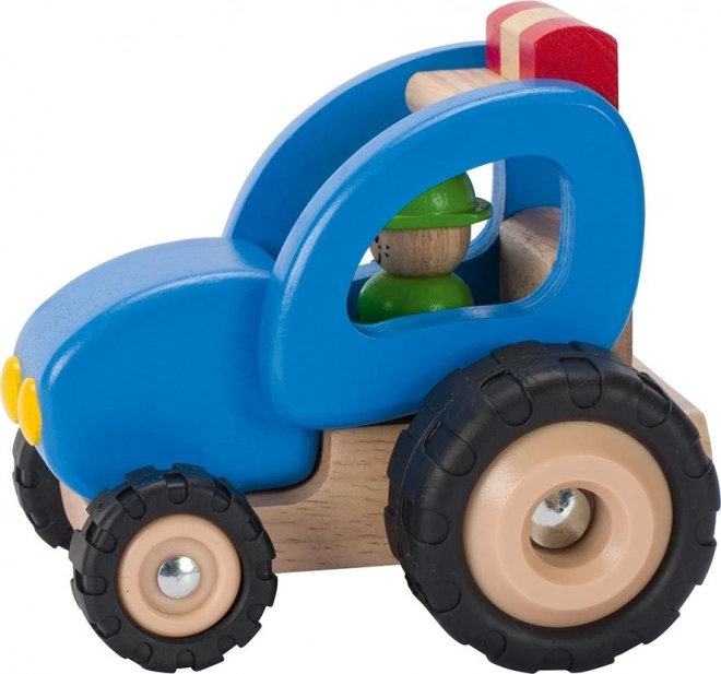 Drewniany traktor Goki dla dzieci