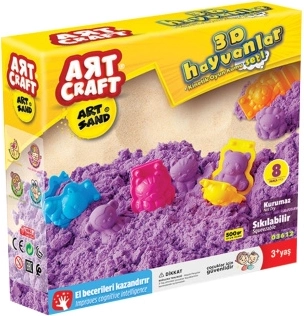 ART CRAFT piasek kinetyczny do tworzenia zwierzątek 500 g