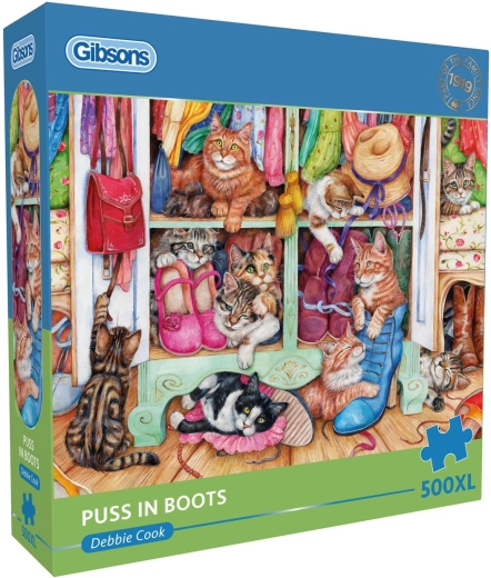Puzzle Gibsons Koty w butach XL 500 elementów