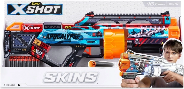 X-Shot Skins Last Stand piankowy blaster (16 strzałek)