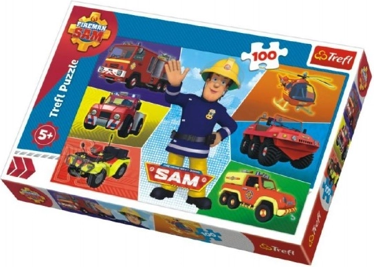 Puzzle 100 elementów – Strażak Sam: pojazdy ratunkowe