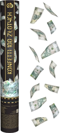 Konfetti pneumatyczne 100 złotych