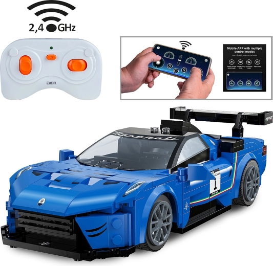 Zestaw konstrukcyjny CaDA Maserati GT2 zdalnie sterowany 1:20 niebieski