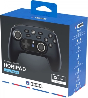 Bezprzewodowy kontroler HORIPAD Pro do Steam – midnight black