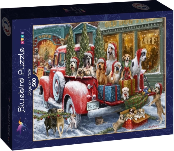 Puzzle Bluebird Psy w ciężarówce 500 elementów