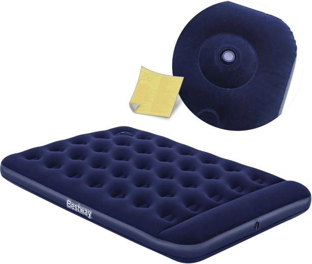Materac dmuchany z wbudowaną pompką nożną 191 × 137 × 28 cm Bestway