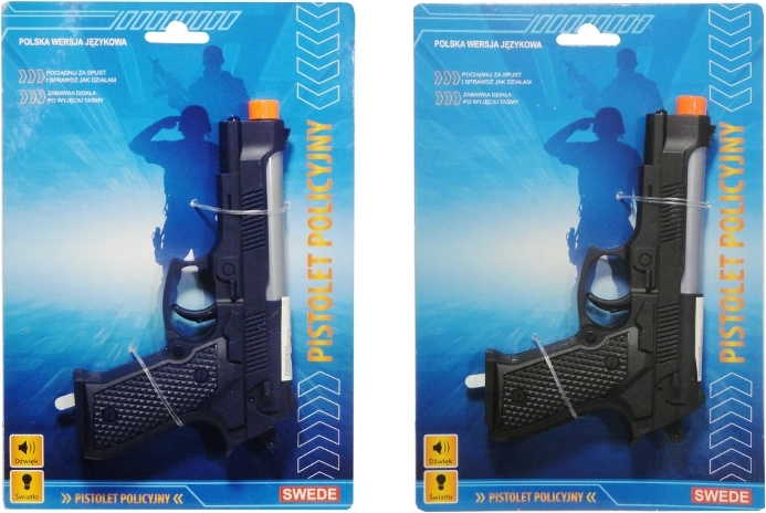 Policyjny pistolet z polskim modułem dźwiękowym - 1 sztuka