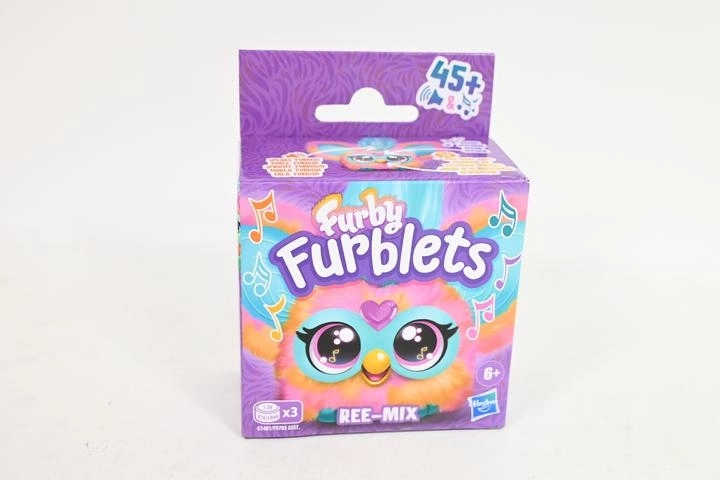 Furby Furblets Ree-Mix interaktywna pluszowa zabawka z klipsem - 1 szt.