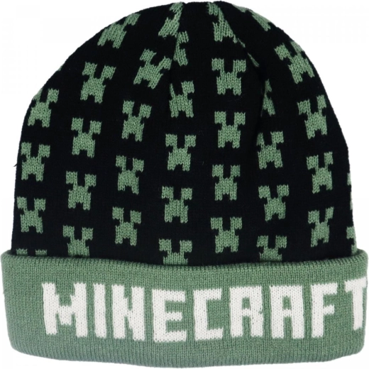 Czarna czapka Minecraft