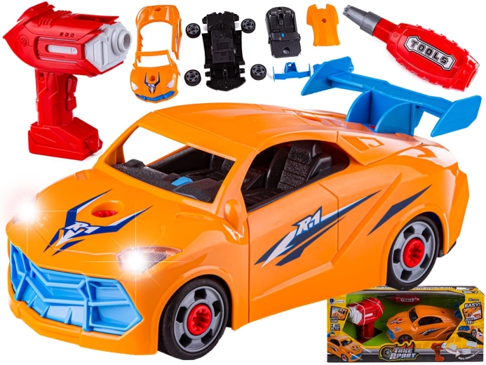Rozkręcane auto RC Lamborghini 2,4 GHz z wiertarko-wkrętarką/śrubokrętem