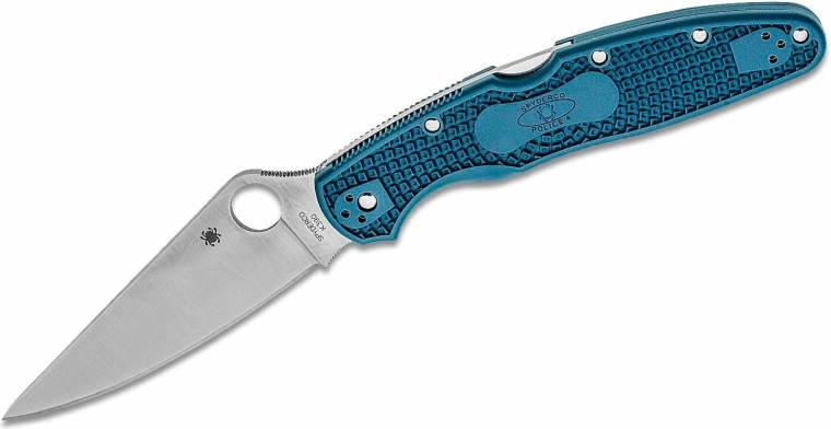 Spyderco Police 4 Lightweight nóż składany K390, niebieska rękojeść FRN