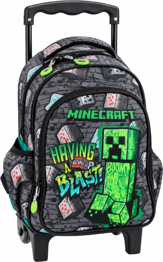 Dziecięcy plecak na kółkach Minecraft Metro Art 2 czarny 30 cm