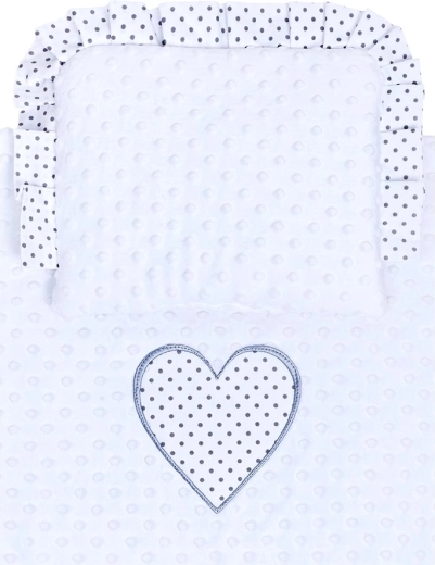 Delikatny design z falbanką i serduszkiem