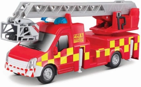 Samochód strażacki z drabiną Bburago 1:43