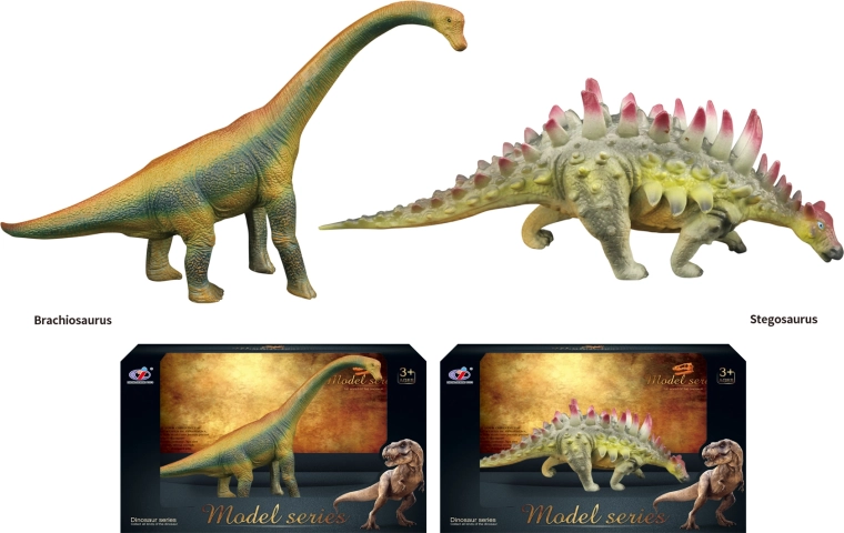 Dino świat – figurki dinozaurów, 2 rodzaje