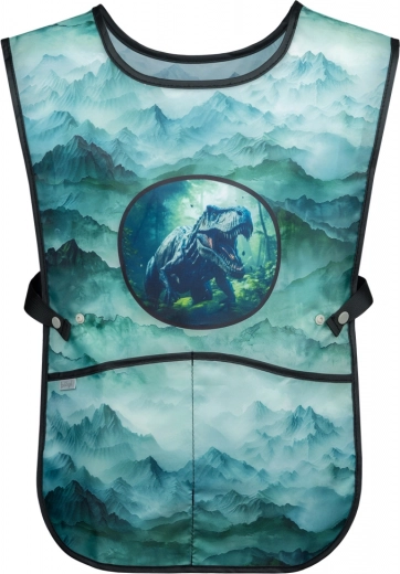 Dziecięcy zmywalny fartuch BAAGL Dino z kieszeniami