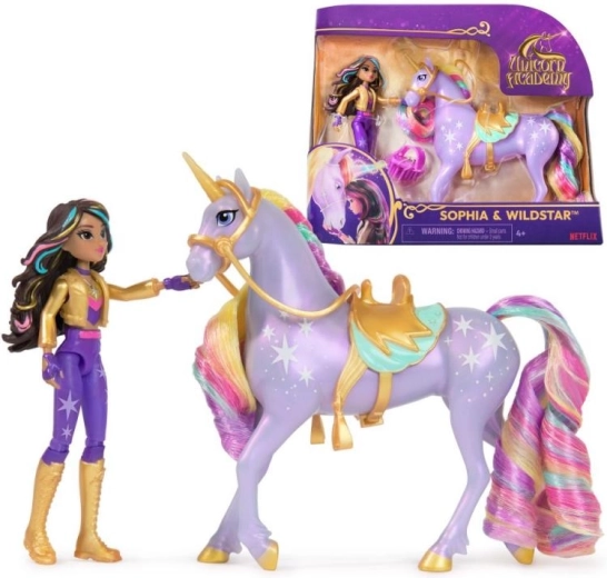 Lalki Unicorn Academy Lalka Sophia i jednorożec Wildstar