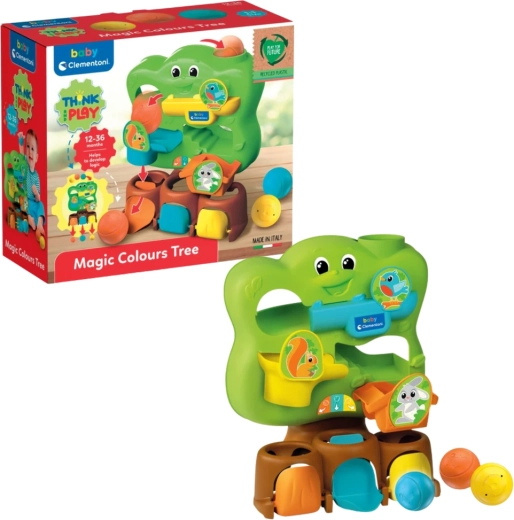 Clementoni Baby magiczne kolorowe drzewko z piłeczkami