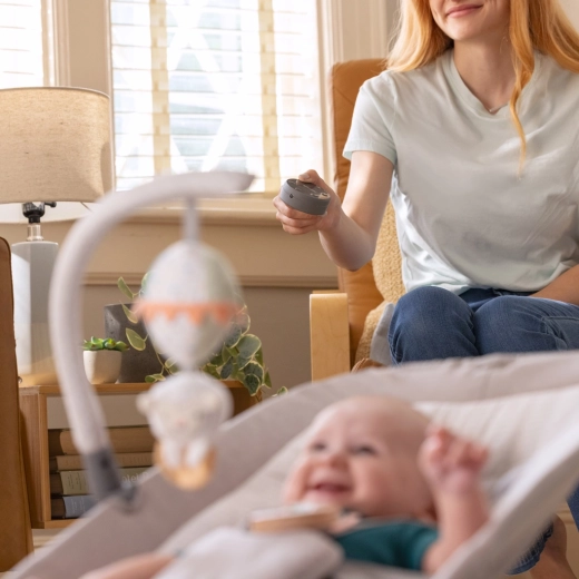 Zdalne sterowanie kołysaniem, wibracjami i melodiami