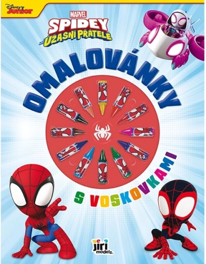 Kolorowanki z kredkami woskowymi Spidey
