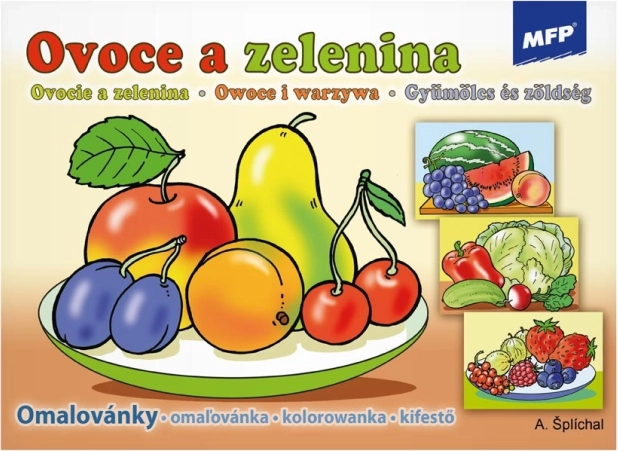 Kolorowanki owoce i warzywa MFP A5