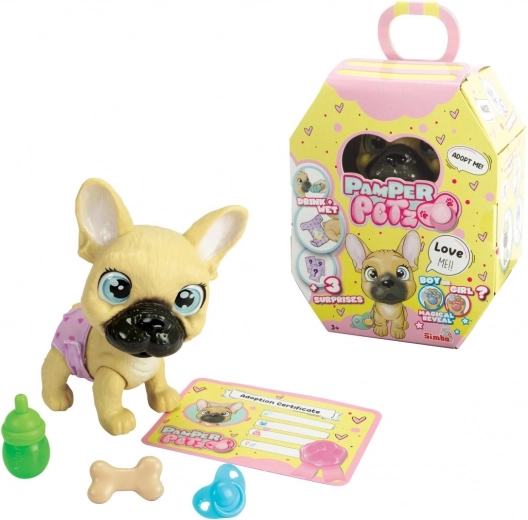 Figurka Pamper Petz piesek buldog francuski